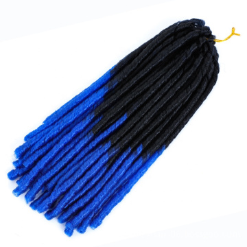 JULIANNA  African Cleopatra wig SOFT DREAD LOCK synthetic blue  blue braiding hair